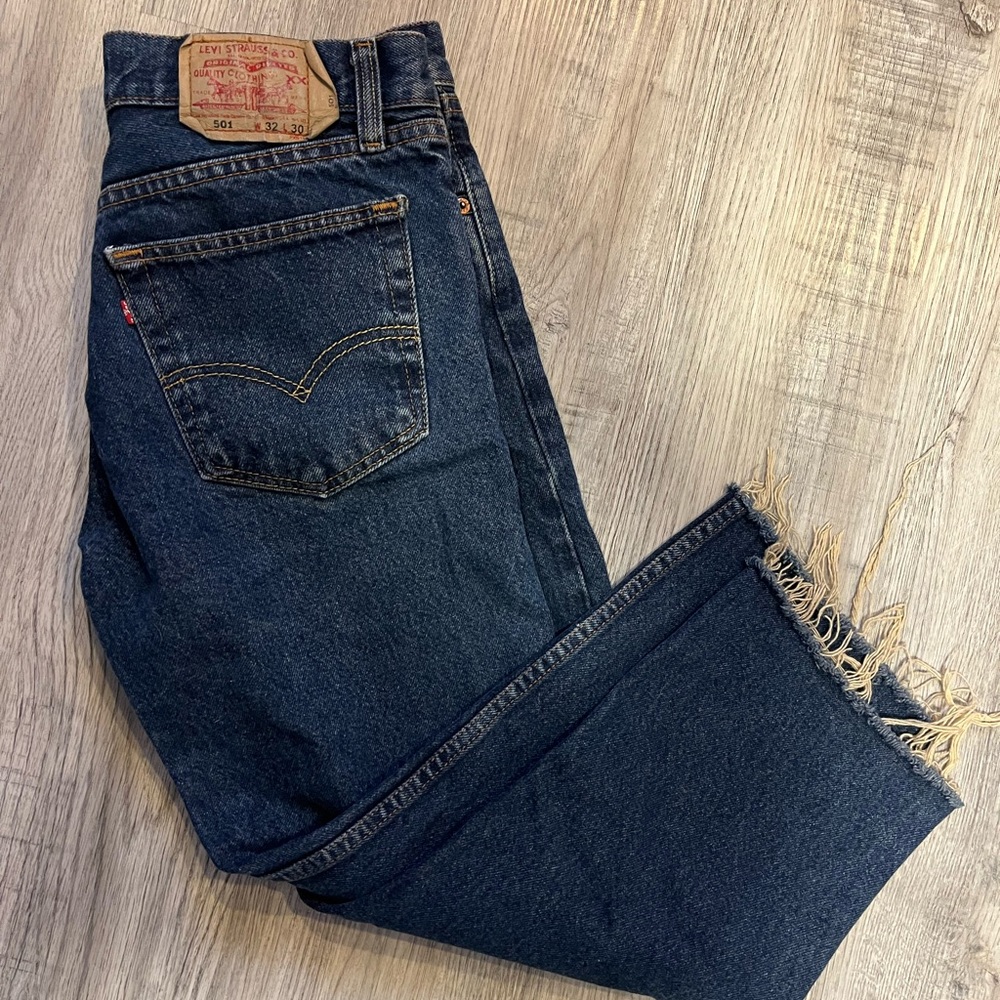 Levi's 501 Men's Dark Indigo Straight Jeans